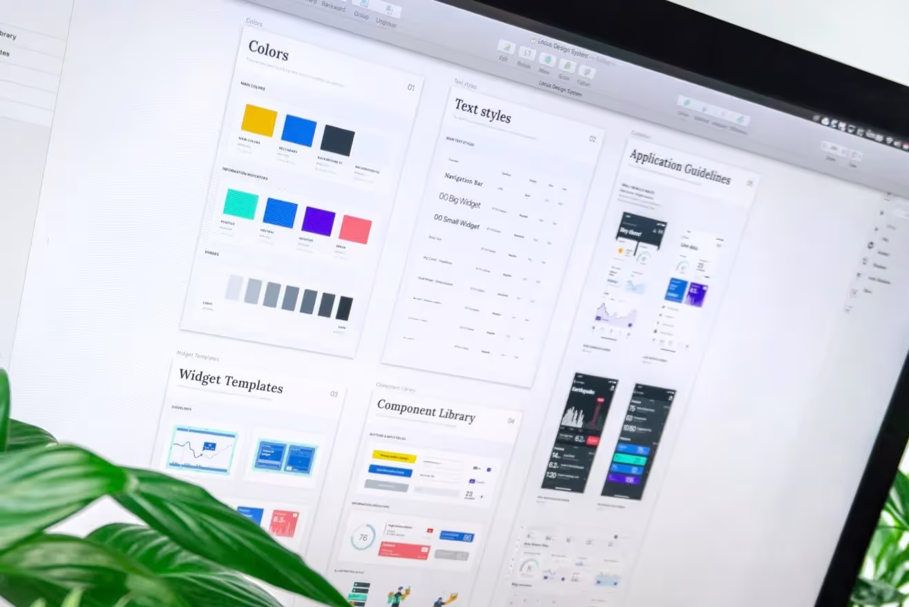 a screen with Brand Identity elements displayed by BrandQuest